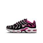 Nike Air Max Plus GS UK 5 EUR 38 Black Laser Fuchsia White CD0609 025