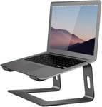 Support Ordinateur Portable, Support PC Portable Bureau Ergonomique, Support Macbook Pro Air, Rehausseur Ordinateur Portable Ventilé pour Dell Apple Laptops Tablettes 10""-15,6"" (Noir)