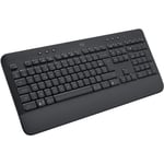 LOGITECH K650 Graphite Clavier sans fil - Ergonomique avec Repose-Poignets - AZE