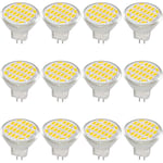 MR11 GU4 LED-lampa DC/AC 10-30V 3W, 12V, 24V, motsvarande 30W halogenlampa - Varmvit 3000K