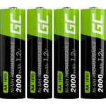 Green Cell - HR6 Pile rechargeable LR6 (aa) NiMH 2000 mAh 1.2 v 4 pc(s)