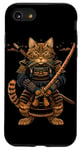 iPhone SE (2020) / 7 / 8 Cat Samurai Ninja Cat Samurai Art Ukiyo-e Case