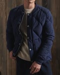 Superdry Dry Duck Down Quilted Bomber Jacket Navy Small