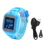 Montre Connect&eacute;E 4g Pour Enfants, &eacute;Tanche Ip67, &eacute;Cran Tactile, 2 Voies, Appel Vid&eacute;O Vocal, Alarme Sos, Cam&eacute;Ra Hd, Pour Gar&ccedil;Ons Et Filles, T&eacute;L&eacute;Phone Bleu