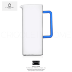 Ichendorf Milano - Tube - Carafe / Cruche Poignée Bleu - 1,2 L - H CM 23