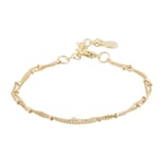 Snö Of Sweden Amsterdam Double Chain Bracelet Plain Gold Onesize