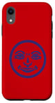 Coque pour iPhone XR Vintage Rummikub Blue Joker Face Grunge