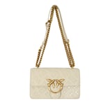 Pinko Sac Femme Love Une Mini Cuir Housse Blanc Z14Q