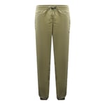 Fred Perry Mens T3506 B57 Tonal Tape Military Green Shell Sweat Pants Polyamide - Size Small