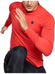 Under Armour Men Coldgear Rush Mock Long-Sleeve Shirt - Martian Red//Black (646), Large