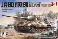 Blitz by Takom 8001 Jagdtiger Sd.Kfz.186 German WWII 1/35 Scale Plastic Kit T48P