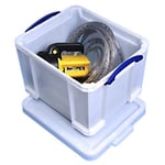 Really Useful Box Plastic Storage Extra Stong 35 Litre White 390 x 480 x 310 mm