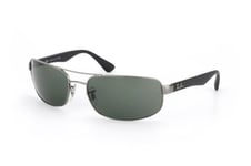 Ray-Ban RB 3445 004, RECTANGLE Sunglasses, MALE