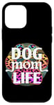 Coque pour iPhone 12 mini Dog Mom Life Coloré Paw Print Passion