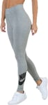 Nike Women's Sportswear High Rise Leggings Tight Fit Regular  In Grey Size 1X