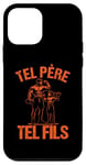 Coque pour iPhone 12 mini Tel père tel fils accessoire musculation bodybuilding humour