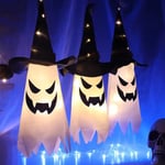 3 st Halloween LED Blinkande Ljus Hängande Spöke