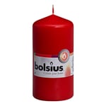 BOLSIUS Kubbelys Bolsius 60X120 Mm Rød