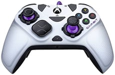 Victrix Gambit World'S Fastest Licensed Xbox Manette, Elite Esports design avec Swappable Pro Thumbsticks, Custom Paddles, Swappable Blanc / Violet Faceplate pour Xbox One, Series X/S, Pc