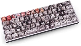 Keycaps, 61 Touches Keycaps rétroéclairé Clavier mécanique Bicolore Keycpas pour Ducky Keyboard / GH60 / RK61 / ALT61 / Annie/Keyboard Poker Keys (ne Vend Que des keycaps)