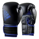 adidas Unisexe - Gants de Boxe Hybrides 80 pour Adulte - Noir/Bleu - 14 oz EU