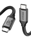 Silkland USB4 Cable for Thunderbolt 4/3 Cable USB-IF Certified 1.2M 40Gbps, USB C Display/Video/Monitor Cable [8K/6K/5K@60Hz 4K@144Hz], 240W C to C for MacBook Pro, PSSD, Display, Docking, Monitor