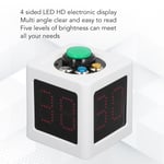 Poker Shot Clock Seconds Countdown Rechargeable 1.4in 4Sides Cube Timer US Plug✿