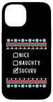 Coque pour iPhone 14 Gentil Coquin Noël Suguru Pull Moche