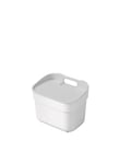 CURVER Poubelle de Tri 5L "Ready To Collect" - Utilisable en Compost - Avec Support Mural pour Mur ou Porte - Cuisine, Salle de Bain, Buanderie - 100% Recyclé - Blanc