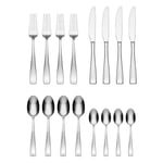 Oneida Moda II 16 Piece Stainless Steel Cutlery Set Dishwasher Safe Rustproof