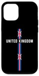 iPhone 12/12 Pro Vertical UK Flag, text “UNITED KINGDOM” in capital letters Case