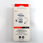 VIVANCO USB-C to Gigabit Ethernet Adapter (Ethernet female to USC-C male)