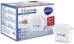 BRITA MAXTRA+ Pack of 3+1 Water Filter Cartridges, Refills Compatible with Brit