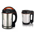 Morphy Richards 48822 Soup Maker, Stainless Steel, 1000 W, 1.6 liters & Compact Soup Maker 501021 Stainless Steel 1 Litre, 900 W
