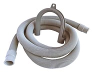 SOMATHERM FOR YOU L443-15 Hose Universal Drain Pipe with Removable Rear for évacutaion Water of a Washing Machine-Length 1.5 m, Gray, 1,5 m