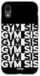 Coque pour iPhone XR Gym Sis Gym Sœur Entraînement Design sur le Dos Femmes Gym