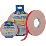 MOUSSE PE ADHESIVE DOUBLE FACE BLANC 19MM X 5M PR FIXER MIROIR, OBJET, ETC