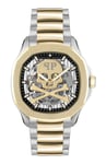 Automatique Montre Homme PHILIPP PLEIN SKELETON PWRAA0323 Acier D'or