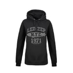 LED ZEPPELIN - LZ COLLEGE (BLACK) None Girls Hooded Pouch Sweat X-Large