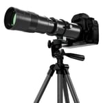 BENOISON Téléobjectif 420-800mm, Objectif EF pour Canon DSLR, Mise au Point Manuelle MF Zoom Lentille pour Canon 4000D 2000D 1300D 1200D 850D 800D 750D 250D 200D 90D 80D 77D 7D 6D 5D 1D DSLR