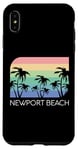 Coque pour iPhone XS Max Newport Beach California Surf Vintage Cali SoCal Orange Co