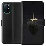 OnePlus 8T Musta Lompakkokotelo Exklusiv Jordgubbe