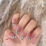 Full Cover Fake Nails Nail Tips Wearable Leopard Ballerina False Nails