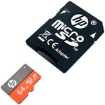 hp u microsdxc 128gb uhs i 3 adaptateur memoire carte