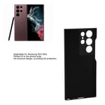 New Phone Case For S23 Black PC Leather Smartphone Protective Cover Simple