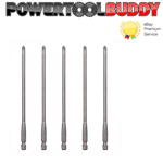 Dewalt DT7206 PR2 153mm PH2 Bit for Autofeed Drywall Screwdriver 5 Pack DCF6201