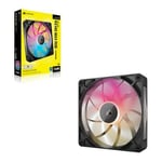 140mm Corsair iCUE LINK RX140 MAX RGB Fan, Black, 7 Blade, PWM, 102.9 CFM, Magne