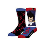 Chaussette Homme Dragon Ball Z Coton, 1 Paire de Chaussettes Fantaisie Homme Vegeta, Haute et Respirante, Noir, Bleu, Violet, Rouge, Taille 39/42