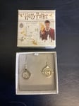 Harry Potter Sterling Silver Time Turner Earrings with Crystal Element