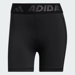 adidas Womens Techfit Badge of Sport Short Tights - Black / Small 4"